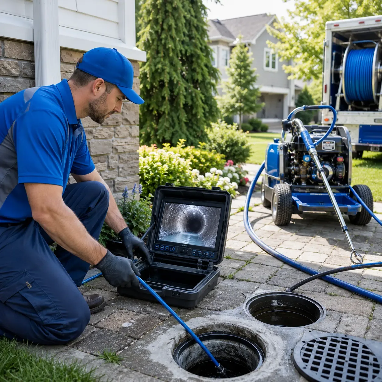 Outdoor drain cleaning professionals serving Thompson, OH